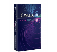 Сигареты CAVALLO TWIN BALL с  Двумя Кнопками  вкус Черники и Мяты